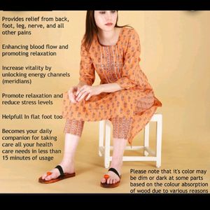 Indian Khadau Slipper Or Ancient Foot Reflexology