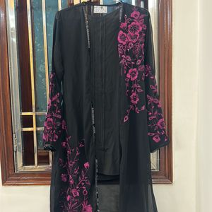 Classy Black Shrug With Kurti