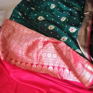 Satin Silk Zari WorkFestive Wear Saree