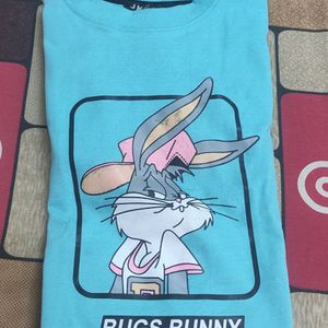 Crop Tshirt ( Bugs Bunny)