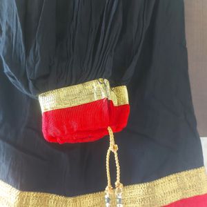 Black Lehanga And Work Dupatta