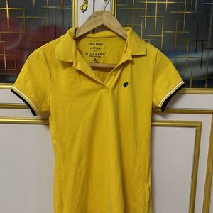 Giordano Yellow polo T Shirt