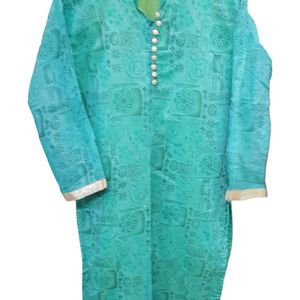 Green Kurta 34 Size