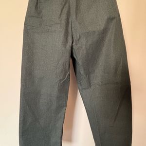 Formal Grey Straight Trousers