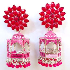 Pink Jhumki For Girls/Women