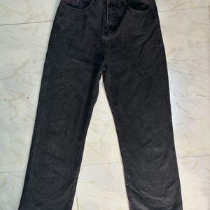 Charcoal Black Denim Jeans For Women