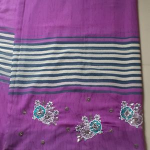 New Purple Saree