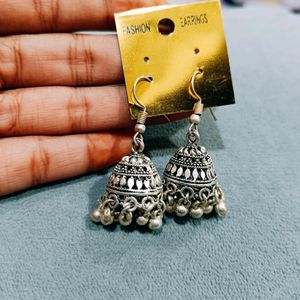 Silver Jhumkas 😍