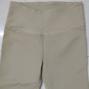 Beige Formal Pants