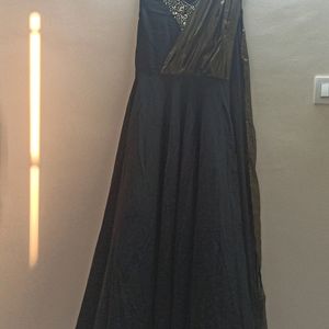 Maxi Dress For Party Wear Black