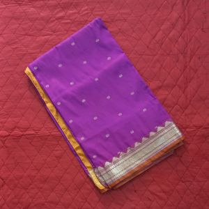 Purple Silk Saree