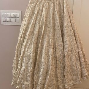 Off White Chikankari Lehenga