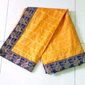 Checks Print Saree