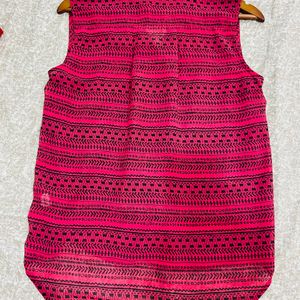 Beautiful Shade Of Red Sleeveless Top