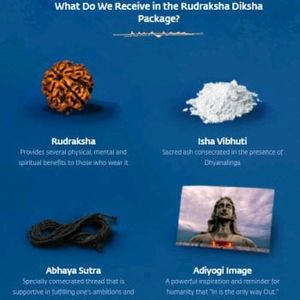 The Adiyogi Rudraksha with Mala and Mahadev Photo