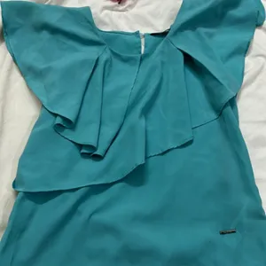 Sea Green Cute Top