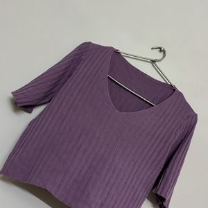 Lavender Crop Top