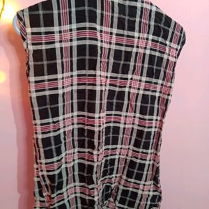 Black Check Shirt For Women