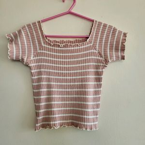 Babypink Ribbed Top