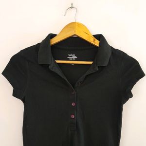 Black Polo T-Shirt (Women's)