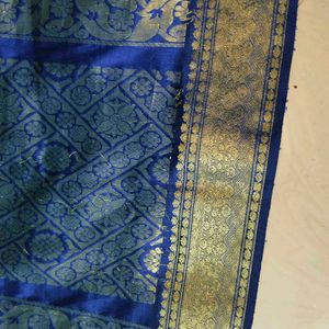 Navy Blue Colour Pure Silk Saree