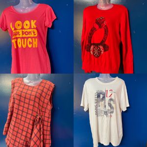 Combo Of 4 Tops #womanwear #tshirts #tops #combo