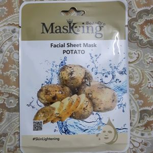 Masking Potato Facial Sheet Mask, Pack Of 1