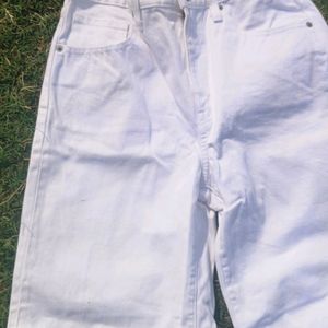 Denim White Pant