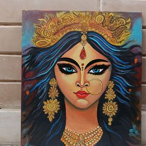 Durga Maa Canvas Painting