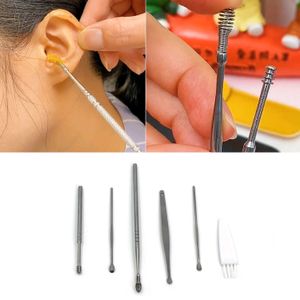 1pc Orange Face Ice Roller & 6pc Ear Cleaning Tool