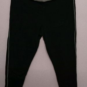 Gym Black & Peach Athleisure Track Pants