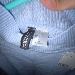 H&M Light Blue Jumper.