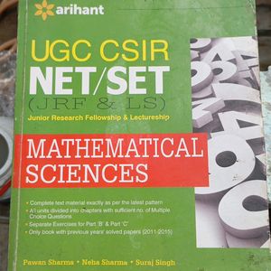 Ugc Csir Net Mathematics Book