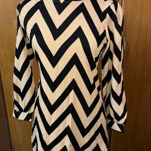 Zig Zag Print Dress