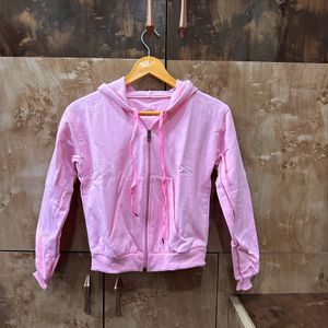 Pink Zipper Hoodie