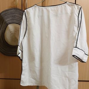 Korean White Shirt-New