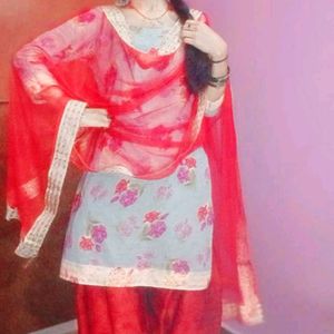 2 Combo  Patiyala Suit With Dupatta