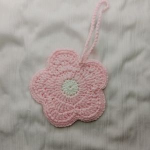 Crochet Flower Bag Charm