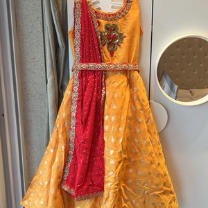 Beautiful Orange Ethnic Gown