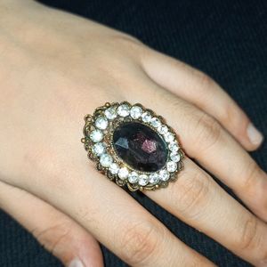 Finger Ring.... Dark Purple Colour