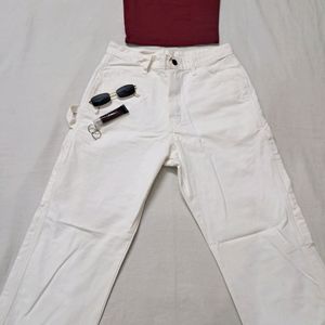 Original Dickies White Cargo Pant