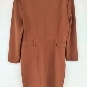 Brown Korean Style Dress