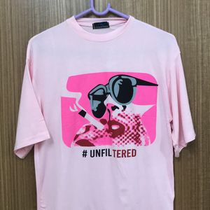 Baby Pink #Unfiltered Print T-shirt