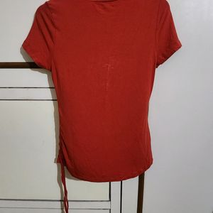 Lovely Bebe Red Slim Fit T Shirt