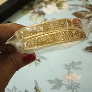 Golden Diamond Bangles