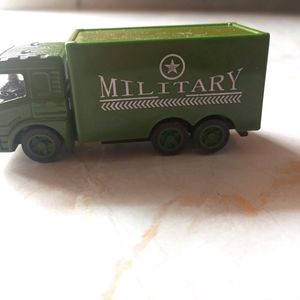 Small Pullback Green Military Van