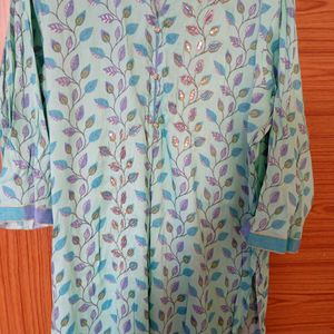 Meena Bazaar Teal Blue Kurta