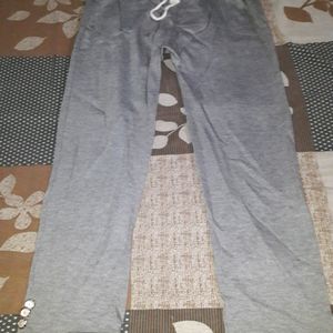 Grey Winter Trousers With Pocket & Buttons