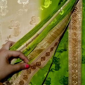 Lime Green Saree💚