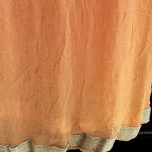 Super Soft Peach Color Chiffon Dupatta